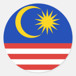 malaysia classic round sticker