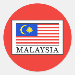 Malaysia Classic Round Sticker
