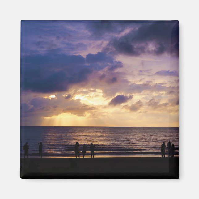 Malaysia Coast Sunset Magnet (Front)