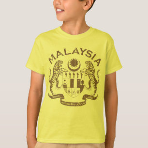 Malaysia Coat of Arms Vintage T-Shirt