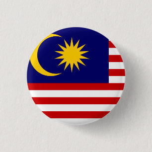 Malaysia Flag 3 Cm Round Badge