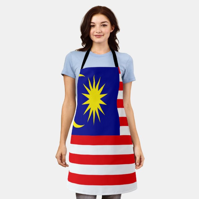 Malaysia flag apron (Worn)