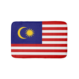 Malaysia flag bath mat