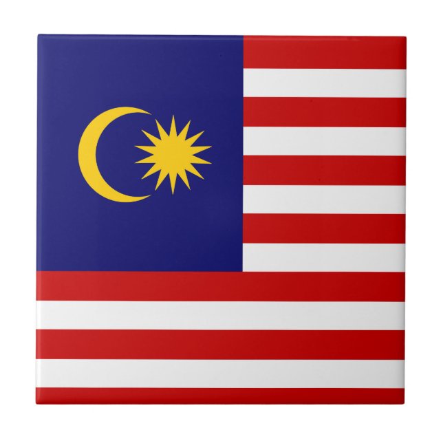 Malaysia flag ceramic tile (Front)