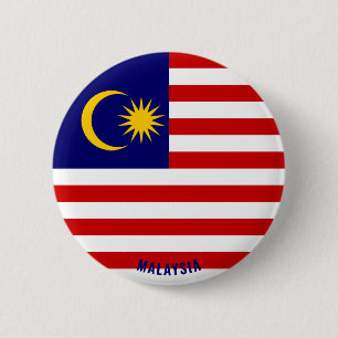 Malaysia Flag Charming Patriotic Button