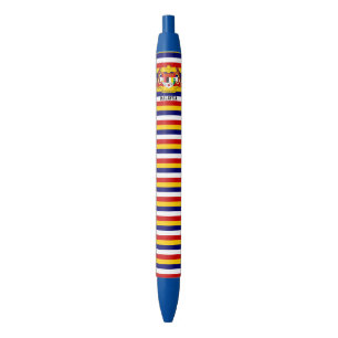 Malaysia Flag Cute Patriotic Black Ink Pen