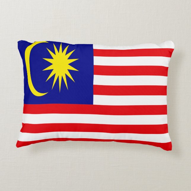 Malaysia flag decorative cushion (Back)