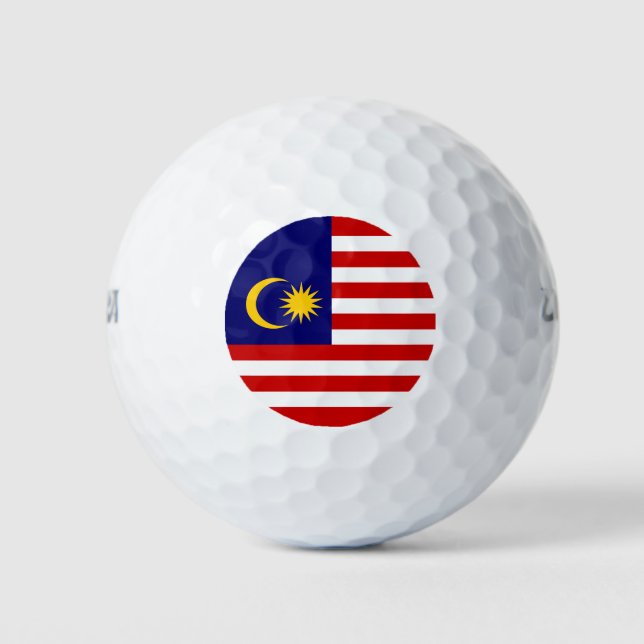 Malaysia flag golf balls (Front)