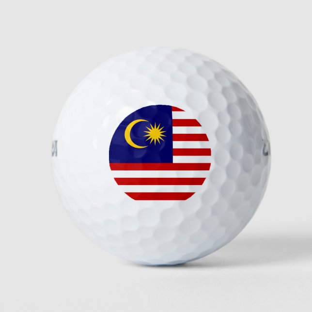 Malaysia Flag Golf Balls (Front)