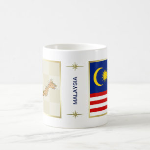 Malaysia Flag + Map Mug