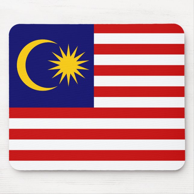 Malaysia Flag Mouse Pad (Front)