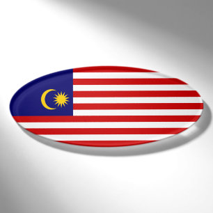Malaysia flag name tag