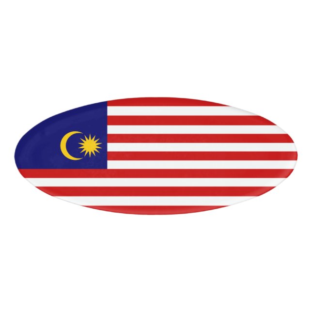 Malaysia flag name tag (Front)