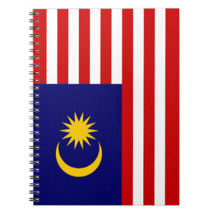 Malaysia flag notebook
