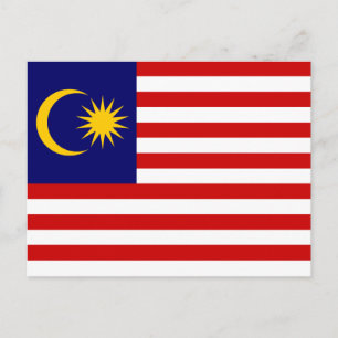 Malaysia Flag Postcard