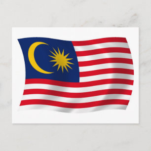 Malaysia Flag Postcard