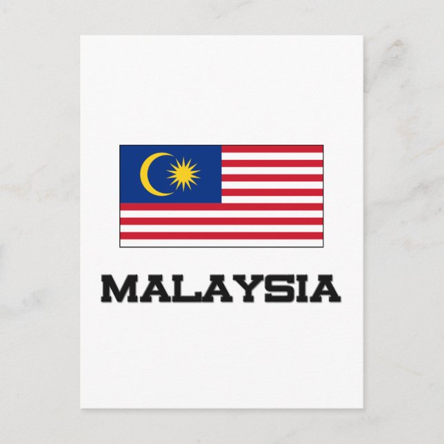 Malaysia Flag Postcard (Front)