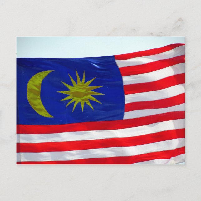 malaysia flag postcard (Front)
