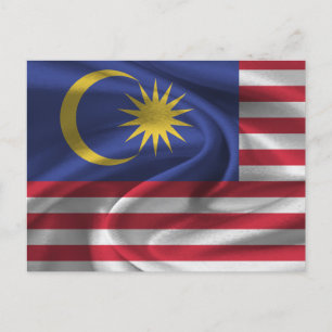 Malaysia Flag Postcard