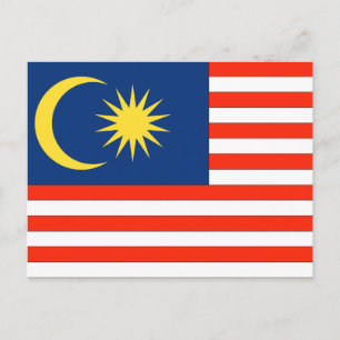 Malaysia Flag Postcard