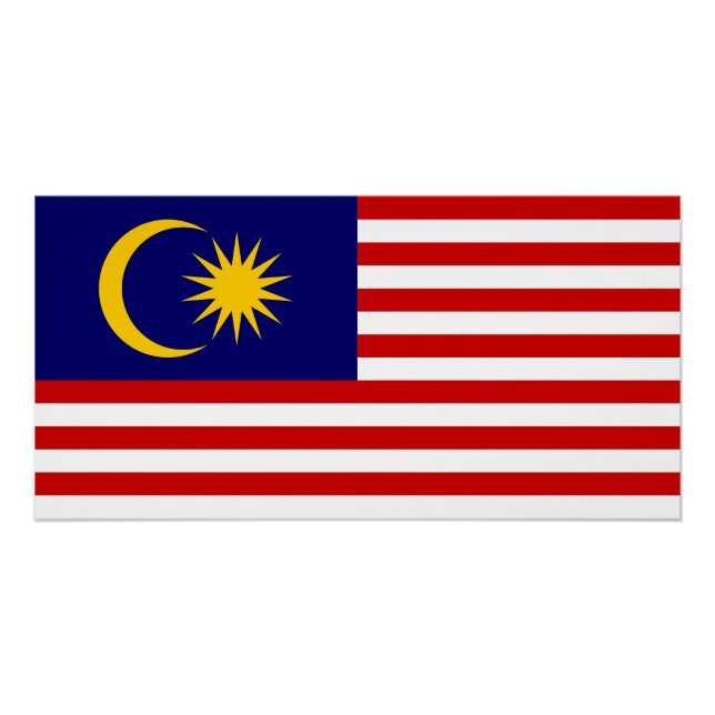Malaysia Flag Poster (Front)