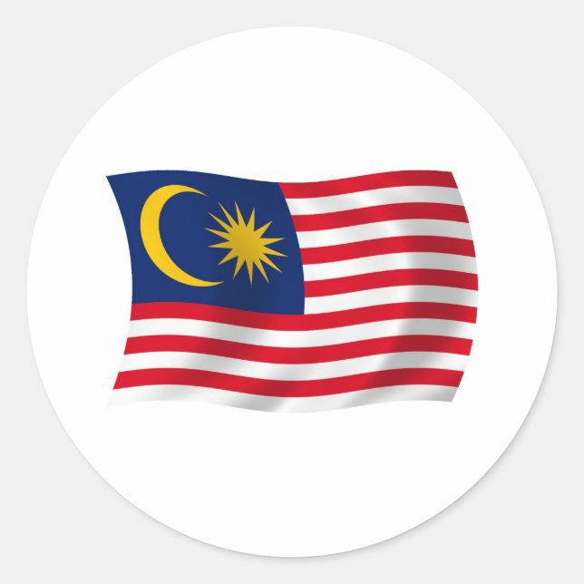Malaysia Flag Sticker (Front)