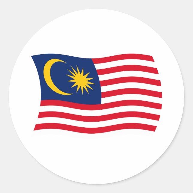 Malaysia Flag Sticker (Front)
