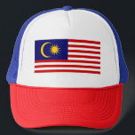Malaysia Flag Trucker Hat<br><div class="desc">Patriotic flag of Malaysia.</div>