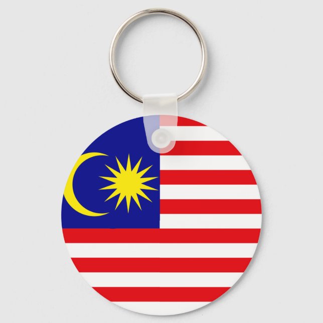 Malaysia High quality Flag Key Ring (Front)