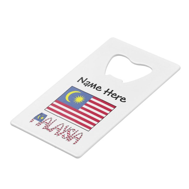 Malaysia Malaysian Flag Black Personalisation  (Front Angled)