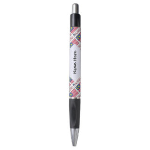 Malaysia Malaysian Flag Tiled Black Personalizatio