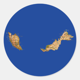 Malaysia Map Sticker