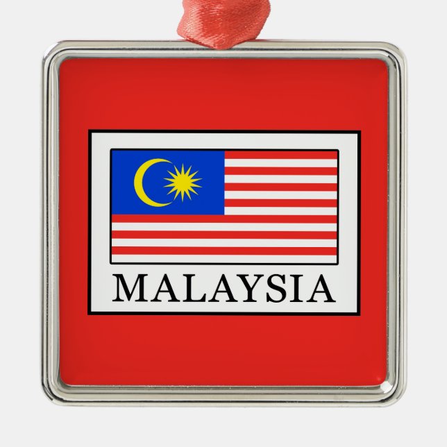 Malaysia Metal Ornament (Front)