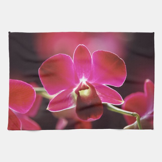 Malaysia, Orchid Tea Towel (Horizontal)