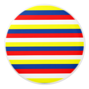 Malaysia Philippines Venezuela flag stripes countr Ceramic Knob