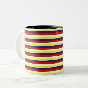 Malaysia Philippines Venezuela flag stripes countr Two-Tone Coffee Mug