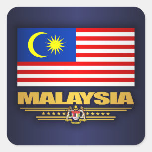 "Malaysia Pride" Square Sticker