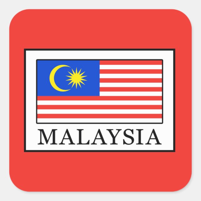 Malaysia Square Sticker (Front)