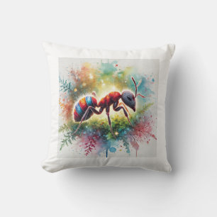 Malaysian exploding ant 221024AREF132 - Watercolor Cushion