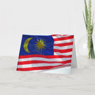 malaysian flag card