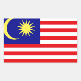 Malaysian Flag Rectangular Sticker