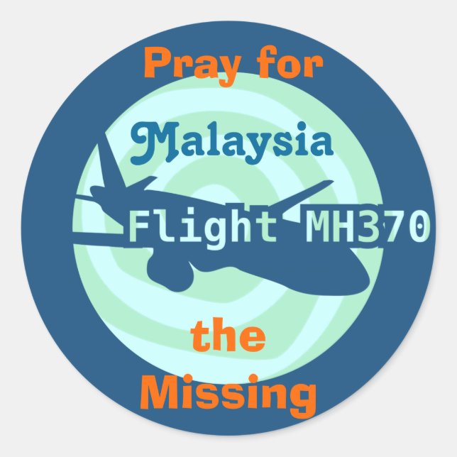 Malaysian flight sticker (Front)