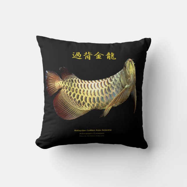 Malaysian Golden Arowana Cushion (Front)