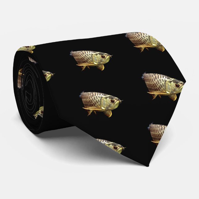 Malaysian Golden Arowana Tie (Rolled)