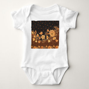 Malaysian Indonesian Batik Art Beauty Baby Bodysuit