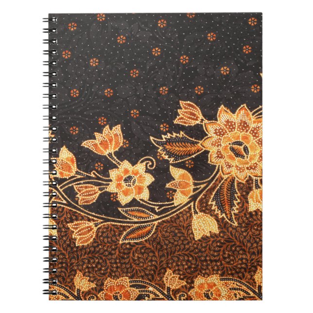 Malaysian Indonesian Batik Art Beauty Notebook (Front)