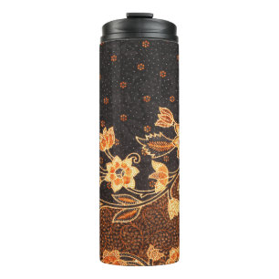 Malaysian Indonesian Batik Art Beauty Thermal Tumbler
