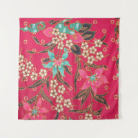 Malaysian Indonesian Batik Art Pattern