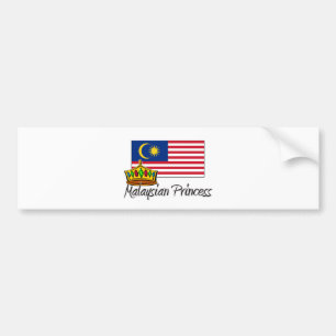 Malaysian Princess Bumper Sticker