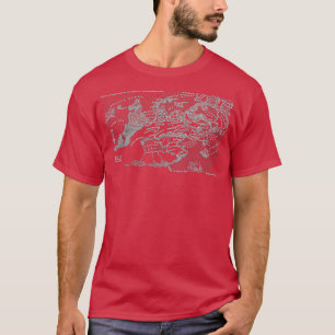 Malazan Seven Cities Map White Design T-Shirt